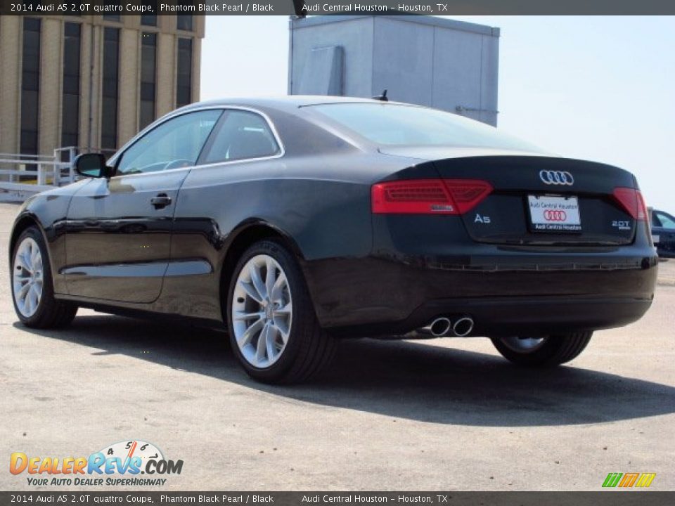 2014 Audi A5 2.0T quattro Coupe Phantom Black Pearl / Black Photo #4