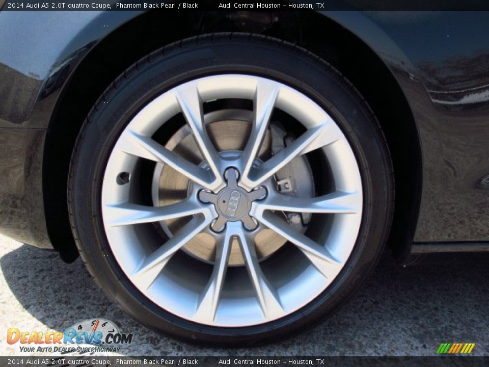 2014 Audi A5 2.0T quattro Coupe Phantom Black Pearl / Black Photo #6