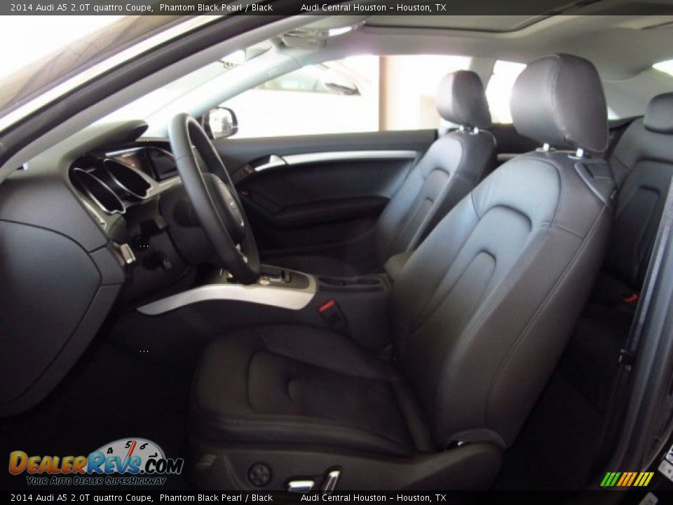 2014 Audi A5 2.0T quattro Coupe Phantom Black Pearl / Black Photo #9