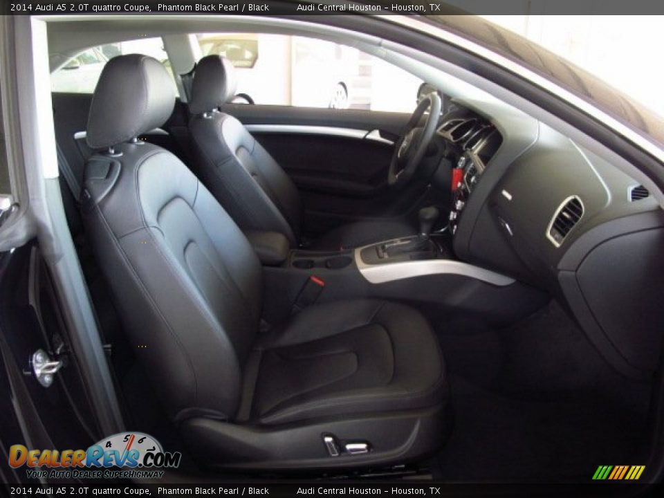 2014 Audi A5 2.0T quattro Coupe Phantom Black Pearl / Black Photo #12