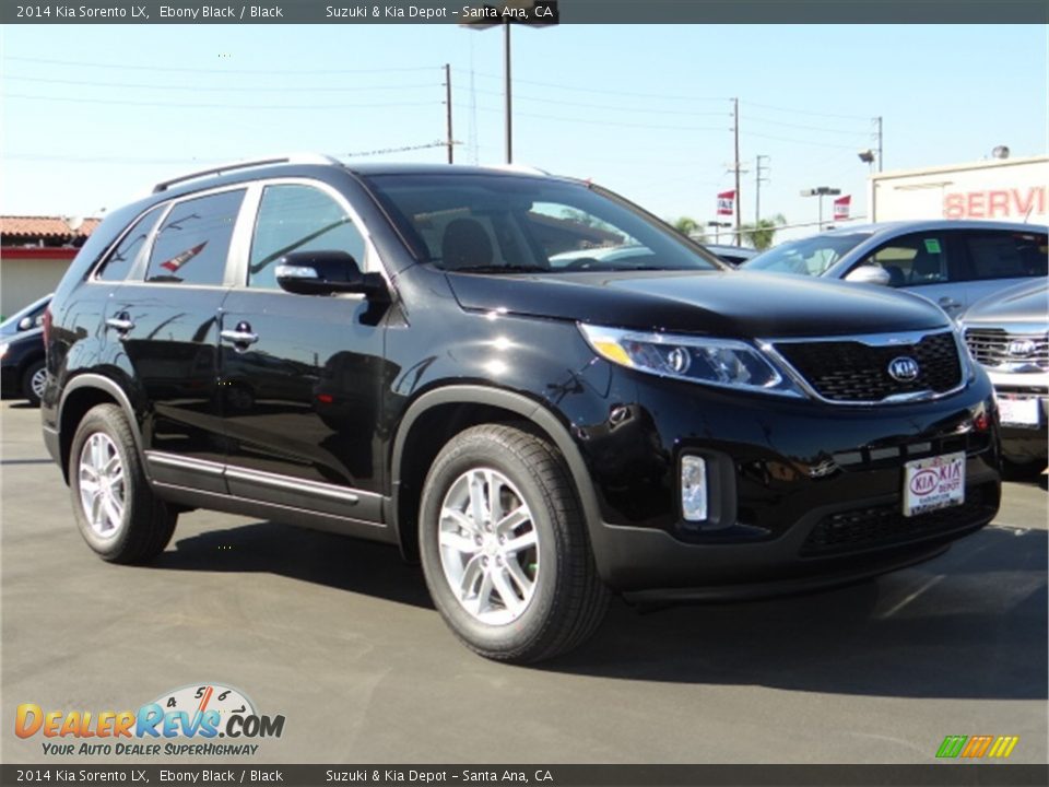2014 Kia Sorento LX Ebony Black / Black Photo #1