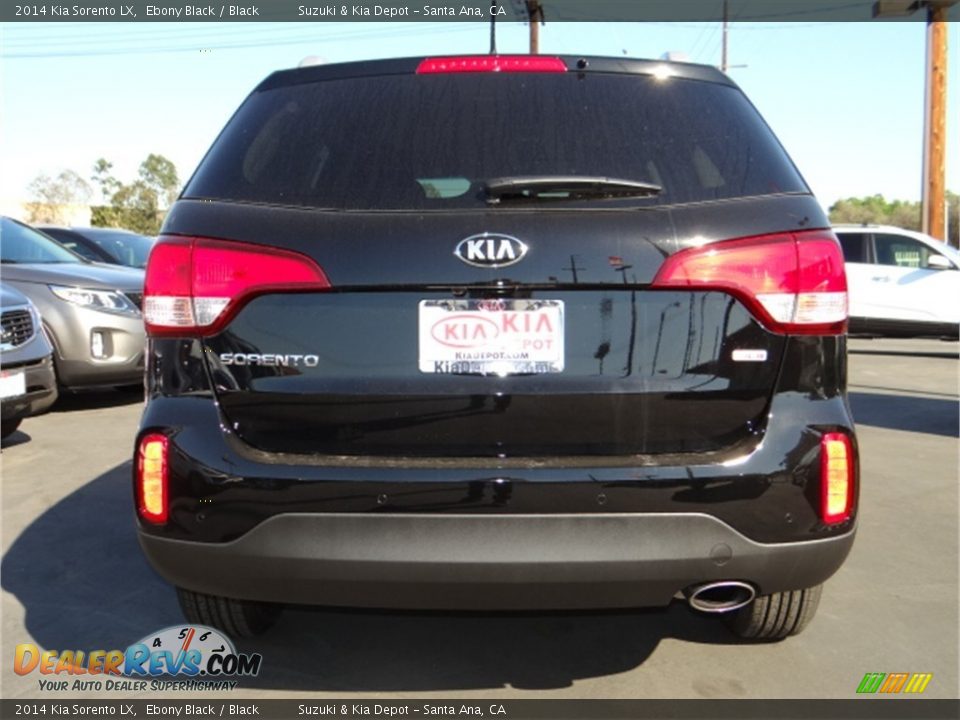 2014 Kia Sorento LX Ebony Black / Black Photo #8