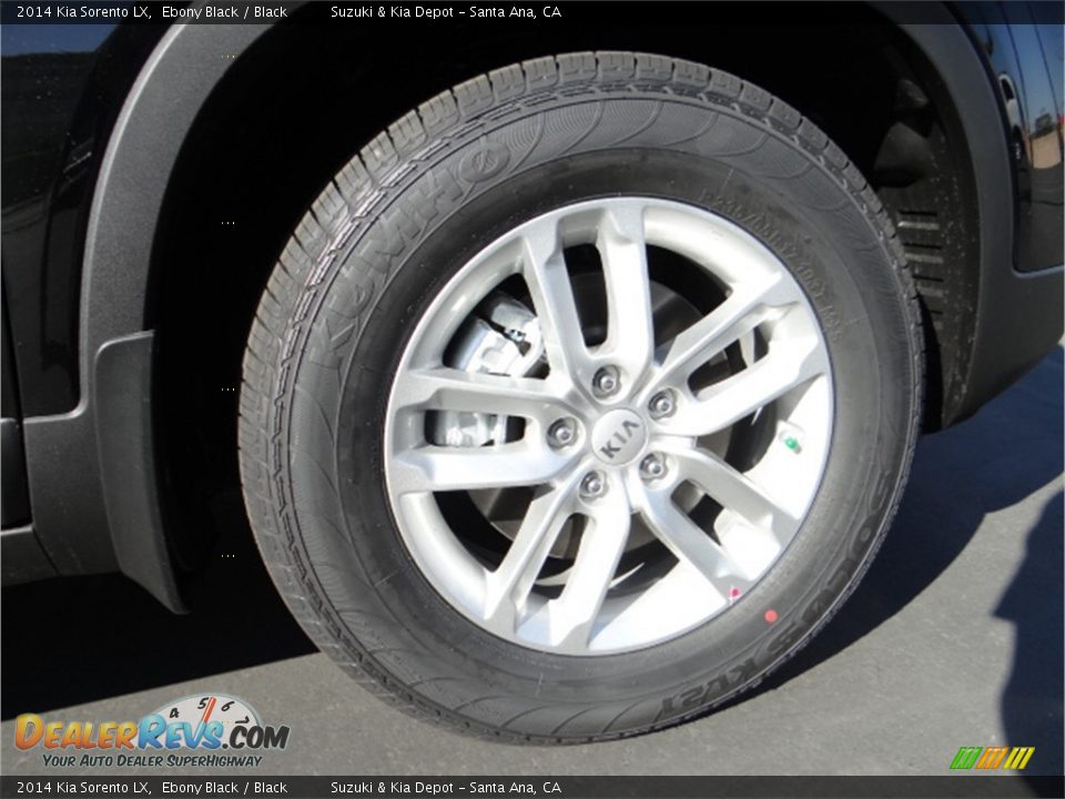 2014 Kia Sorento LX Ebony Black / Black Photo #16