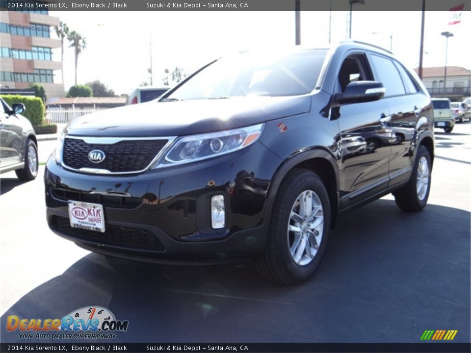 2014 Kia Sorento LX Ebony Black / Black Photo #22
