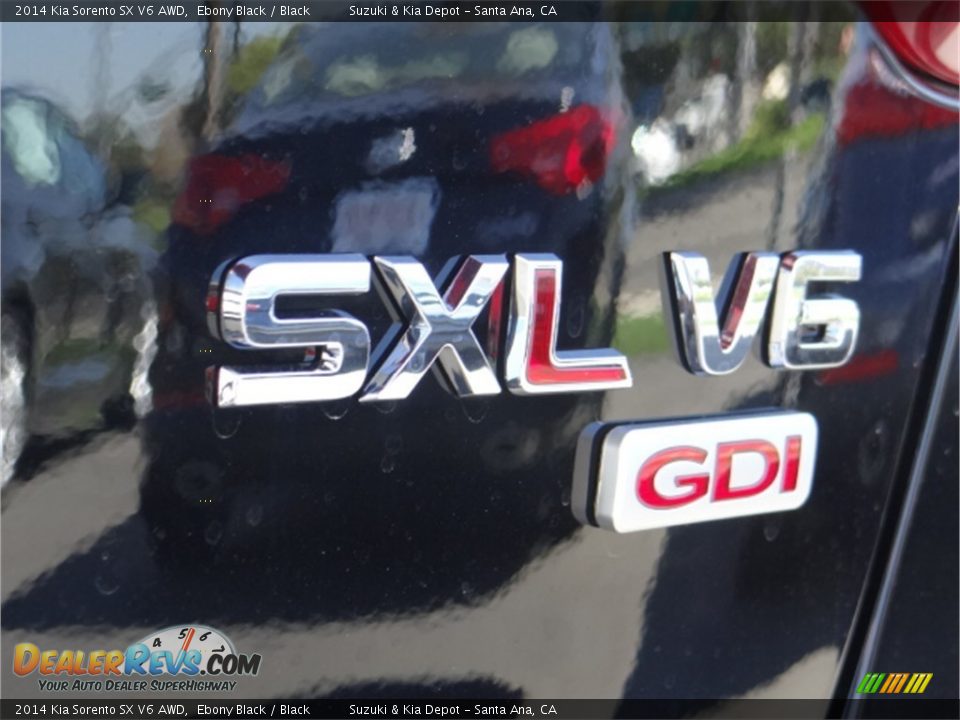 2014 Kia Sorento SX V6 AWD Ebony Black / Black Photo #6