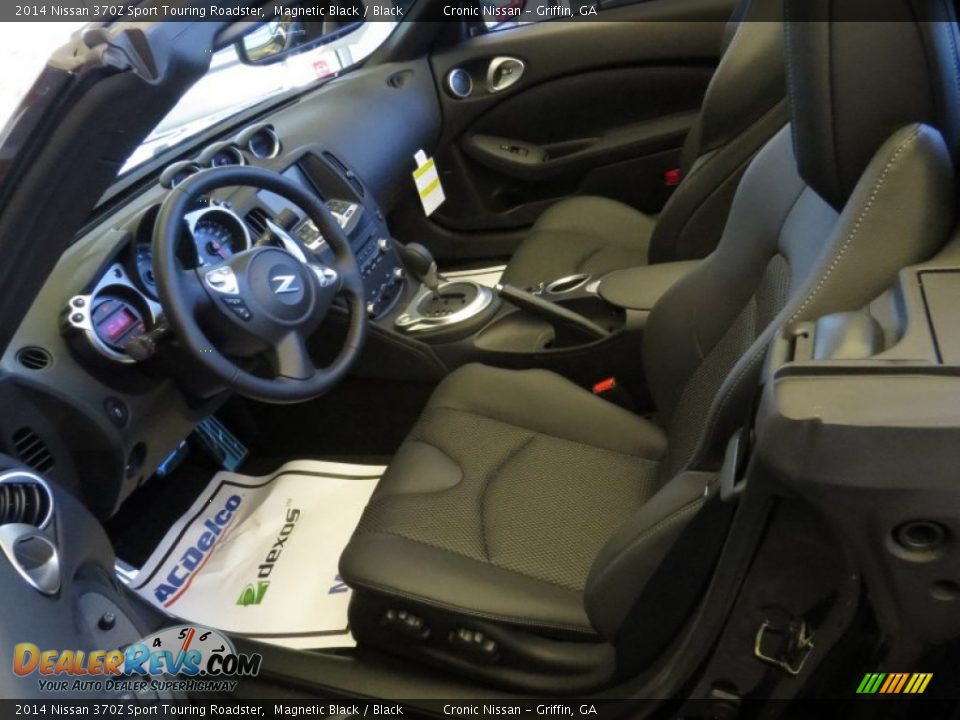 Black Interior - 2014 Nissan 370Z Sport Touring Roadster Photo #6
