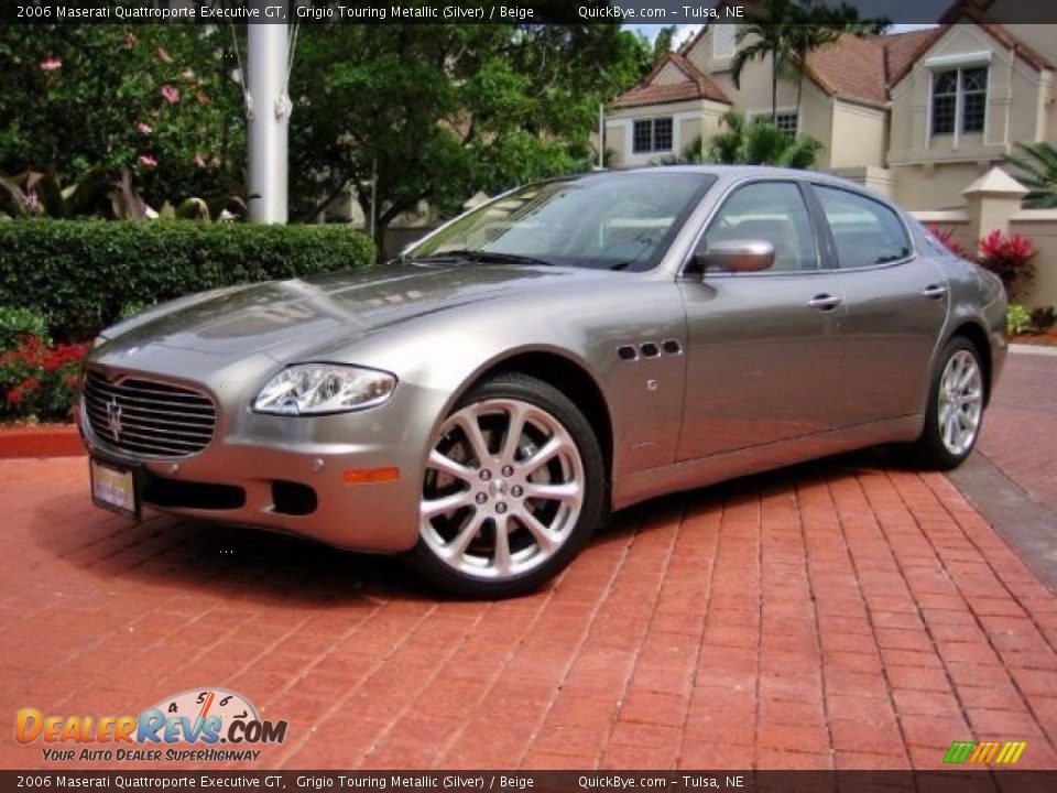 2006 Maserati Quattroporte Executive GT Grigio Touring Metallic (Silver) / Beige Photo #2