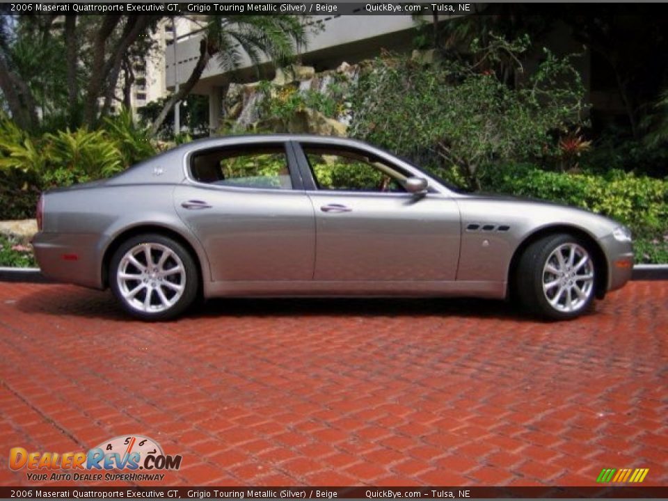 2006 Maserati Quattroporte Executive GT Grigio Touring Metallic (Silver) / Beige Photo #3