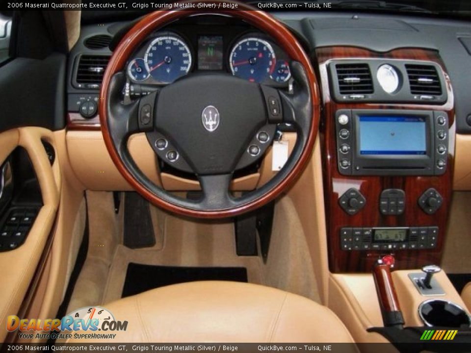 2006 Maserati Quattroporte Executive GT Grigio Touring Metallic (Silver) / Beige Photo #6