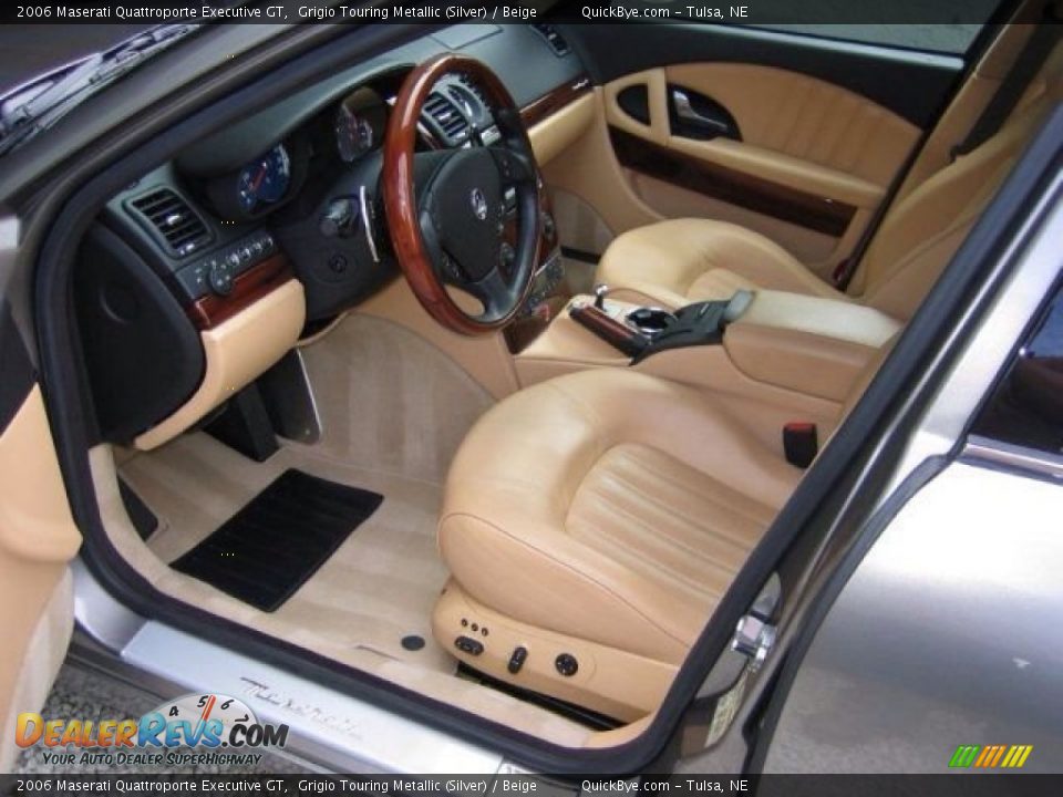 2006 Maserati Quattroporte Executive GT Grigio Touring Metallic (Silver) / Beige Photo #9