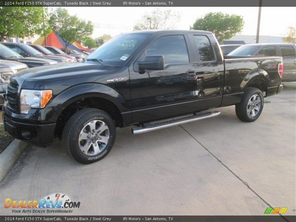 2014 Ford F150 STX SuperCab Tuxedo Black / Steel Grey Photo #1