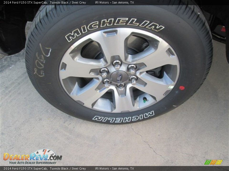 2014 Ford F150 STX SuperCab Tuxedo Black / Steel Grey Photo #2