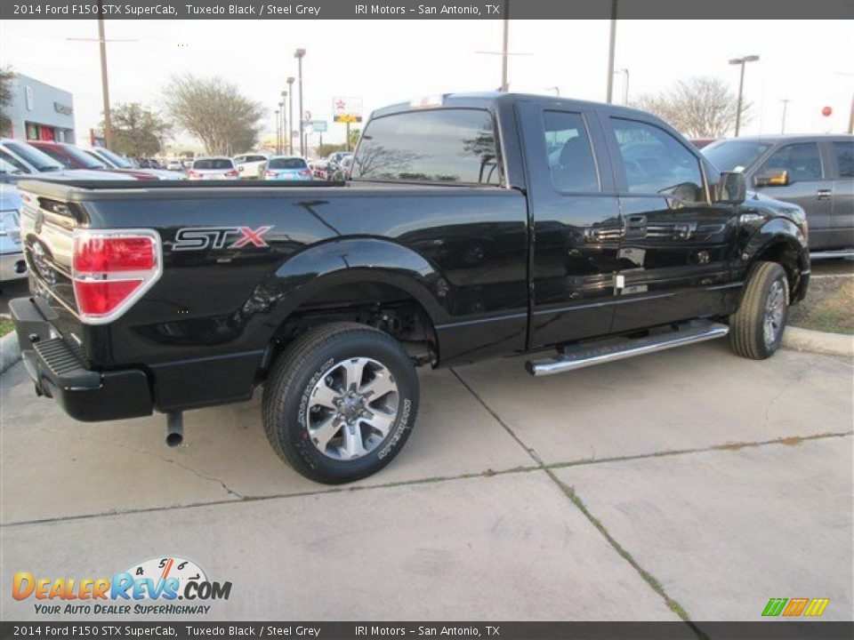 2014 Ford F150 STX SuperCab Tuxedo Black / Steel Grey Photo #4