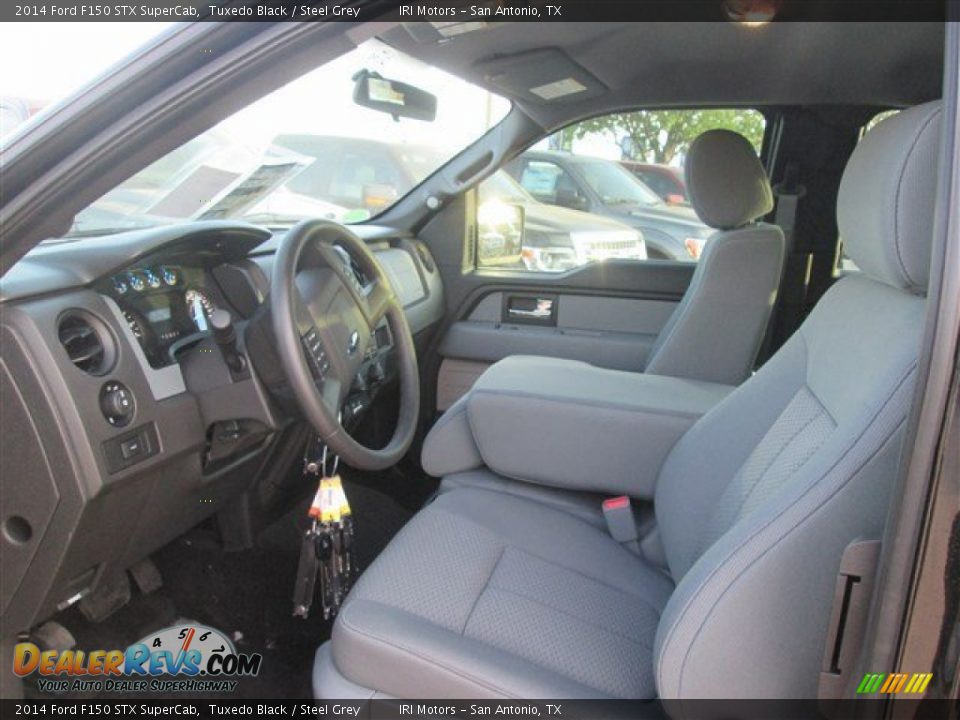 2014 Ford F150 STX SuperCab Tuxedo Black / Steel Grey Photo #6