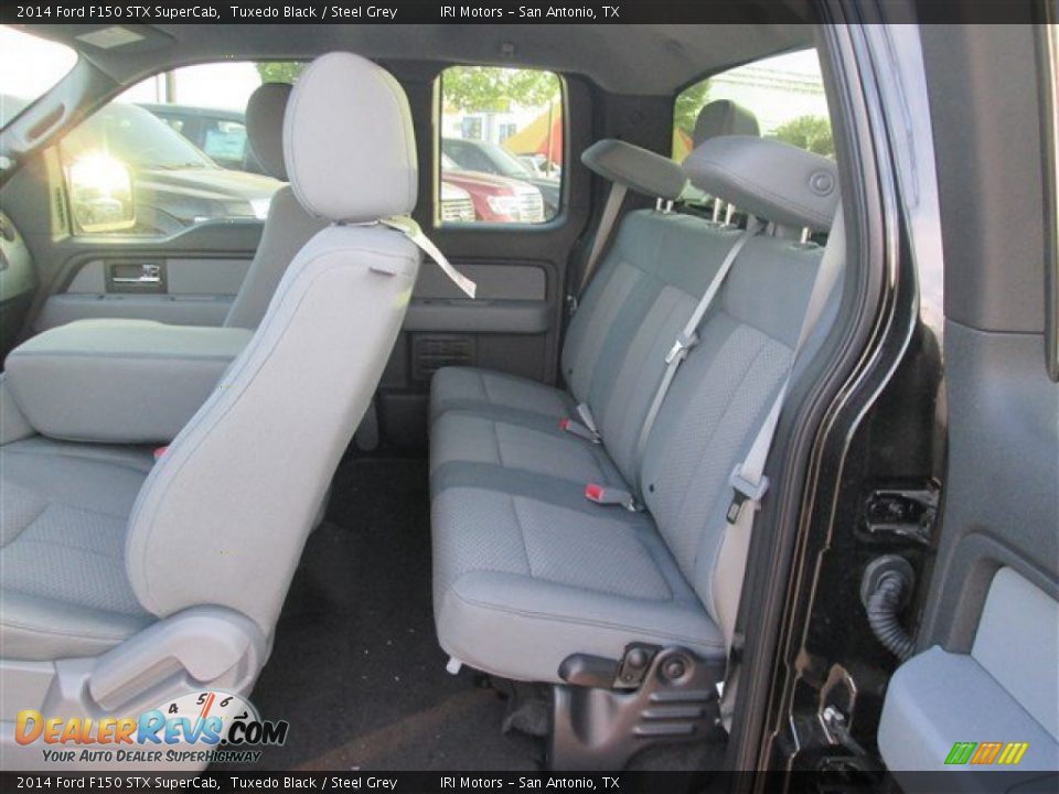 2014 Ford F150 STX SuperCab Tuxedo Black / Steel Grey Photo #7