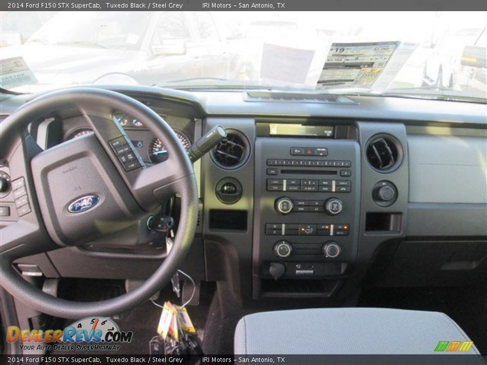 2014 Ford F150 STX SuperCab Tuxedo Black / Steel Grey Photo #8