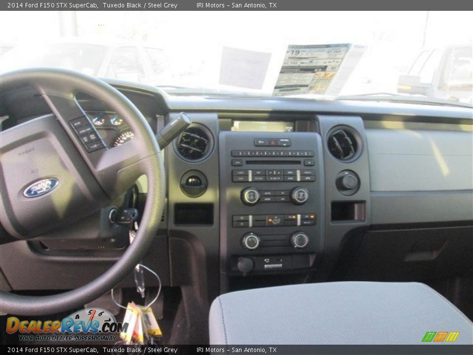 2014 Ford F150 STX SuperCab Tuxedo Black / Steel Grey Photo #9