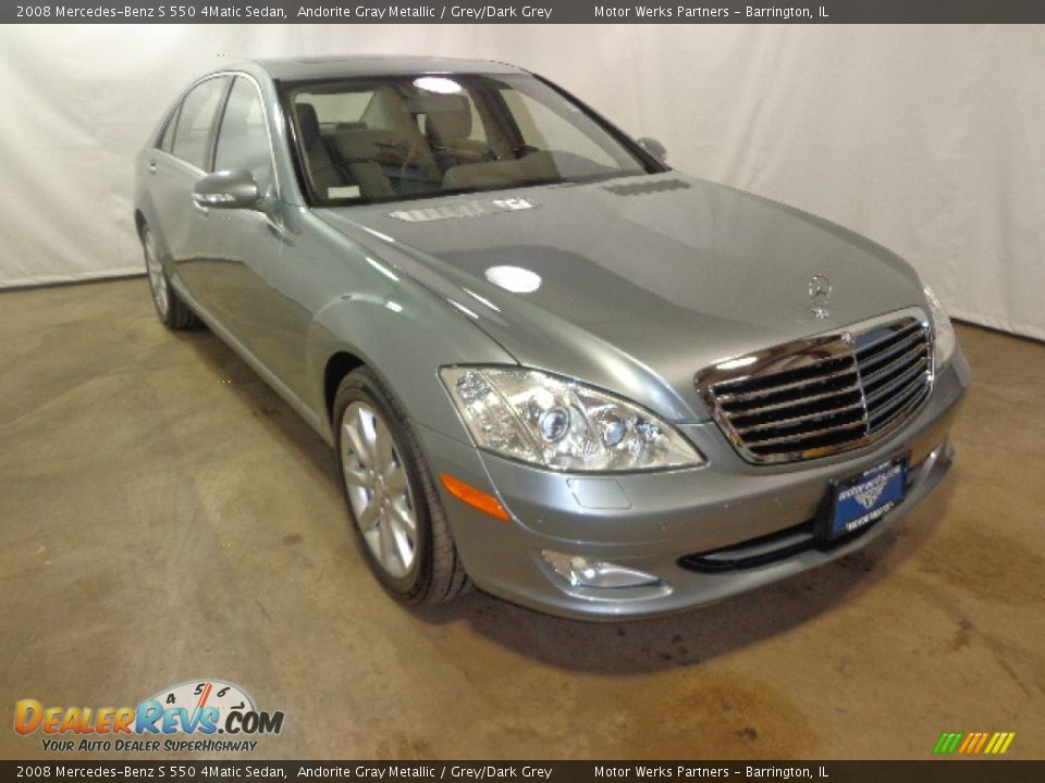 2008 Mercedes-Benz S 550 4Matic Sedan Andorite Gray Metallic / Grey/Dark Grey Photo #1