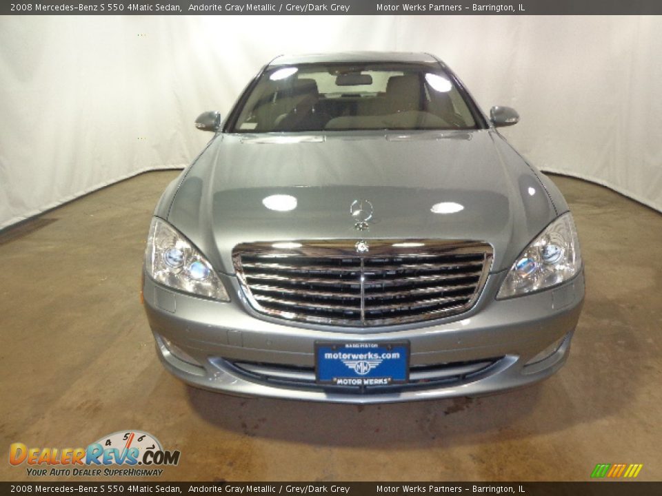 2008 Mercedes-Benz S 550 4Matic Sedan Andorite Gray Metallic / Grey/Dark Grey Photo #2