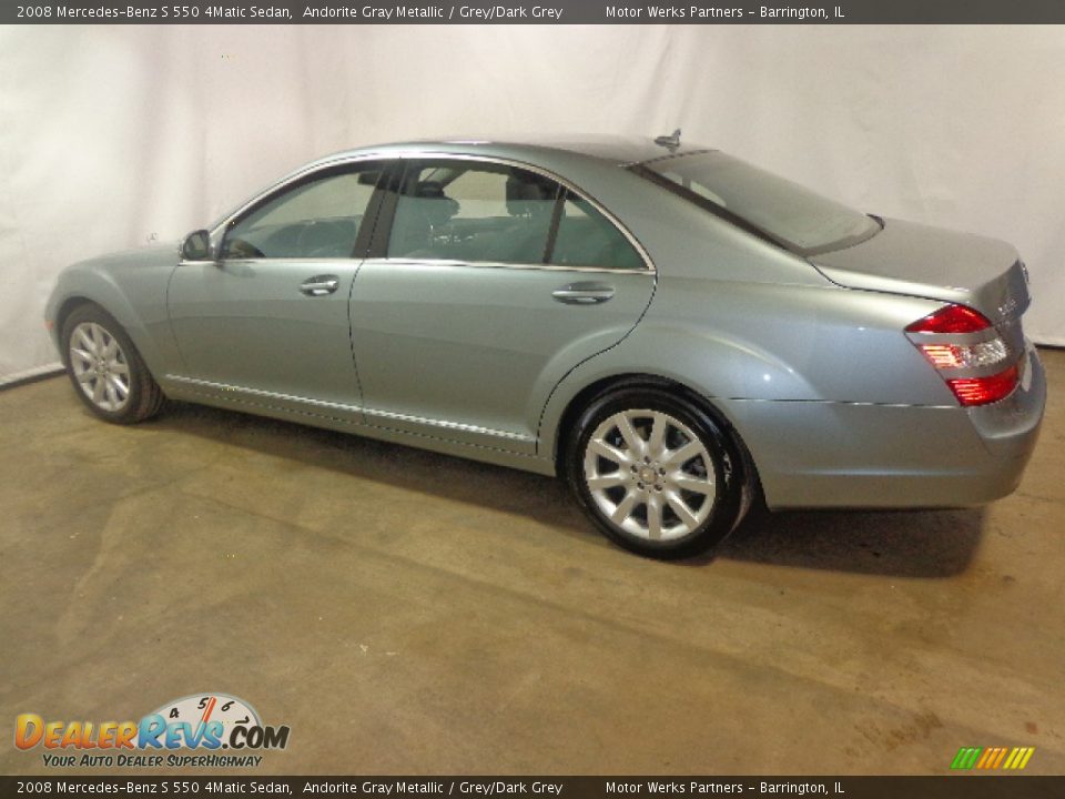 2008 Mercedes-Benz S 550 4Matic Sedan Andorite Gray Metallic / Grey/Dark Grey Photo #5