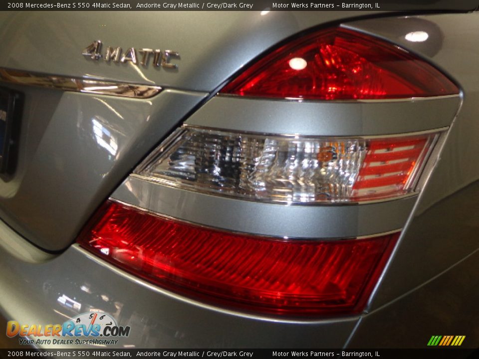 2008 Mercedes-Benz S 550 4Matic Sedan Andorite Gray Metallic / Grey/Dark Grey Photo #14