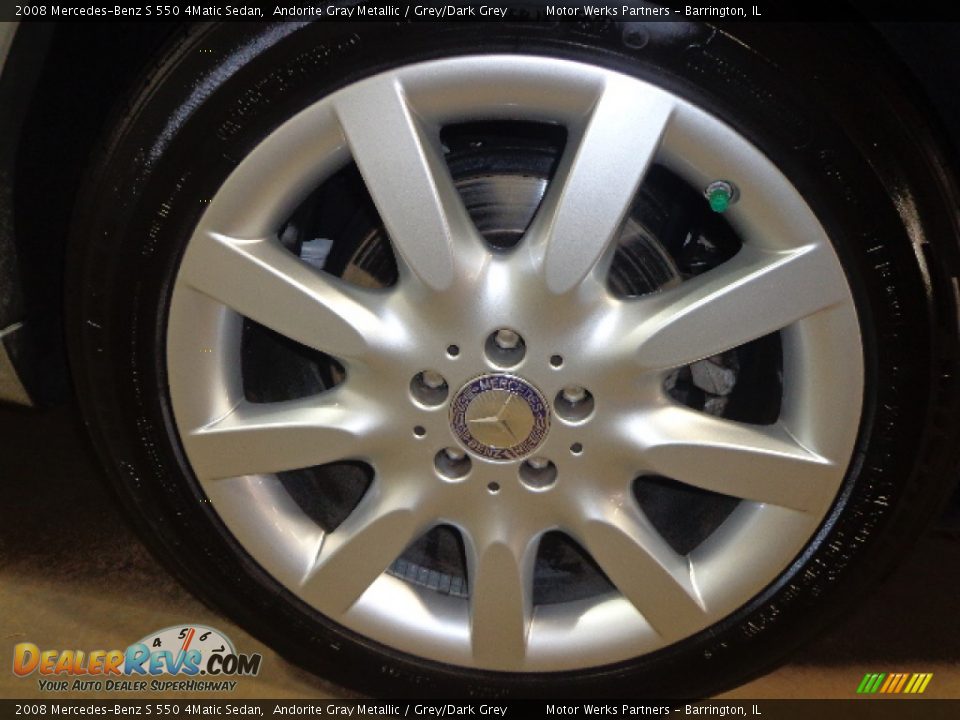 2008 Mercedes-Benz S 550 4Matic Sedan Andorite Gray Metallic / Grey/Dark Grey Photo #17