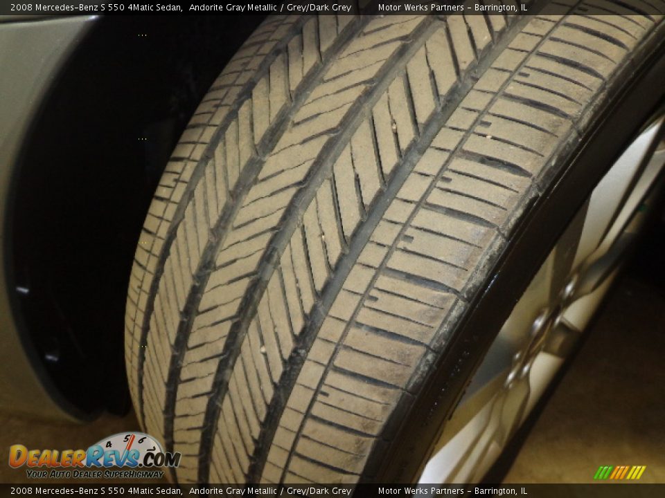 2008 Mercedes-Benz S 550 4Matic Sedan Andorite Gray Metallic / Grey/Dark Grey Photo #19