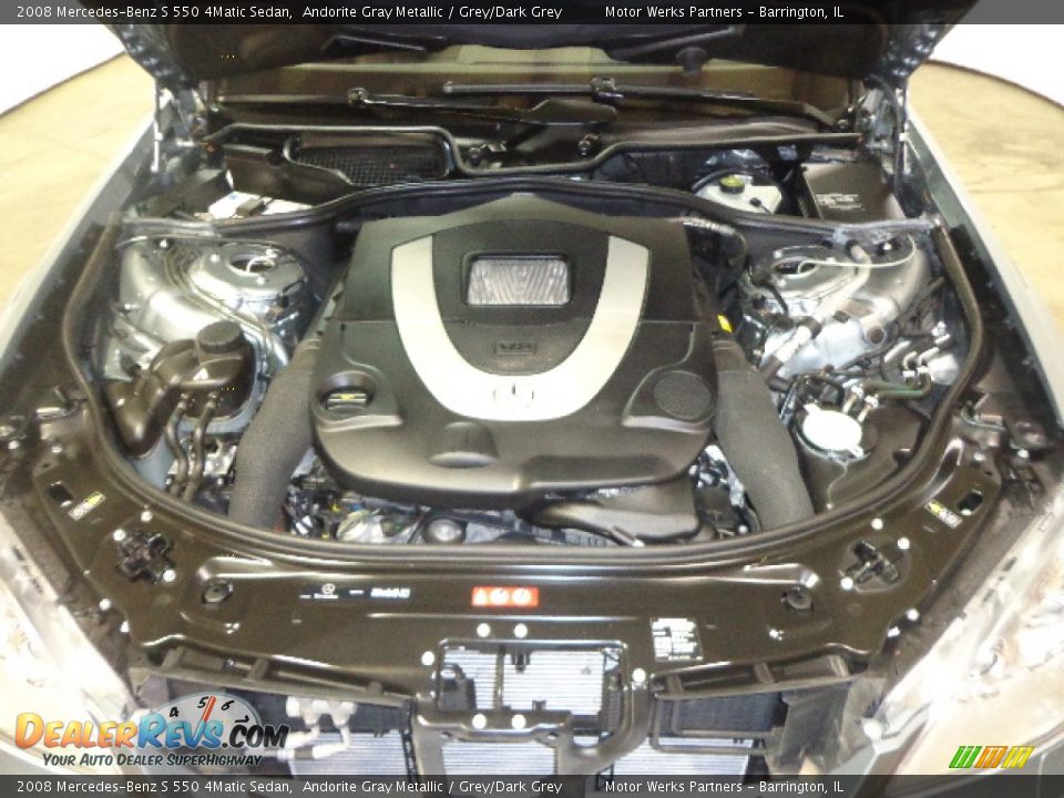 2008 Mercedes-Benz S 550 4Matic Sedan Andorite Gray Metallic / Grey/Dark Grey Photo #20