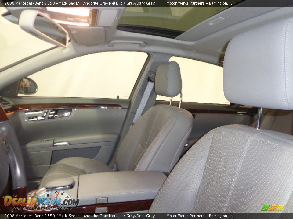 2008 Mercedes-Benz S 550 4Matic Sedan Andorite Gray Metallic / Grey/Dark Grey Photo #24