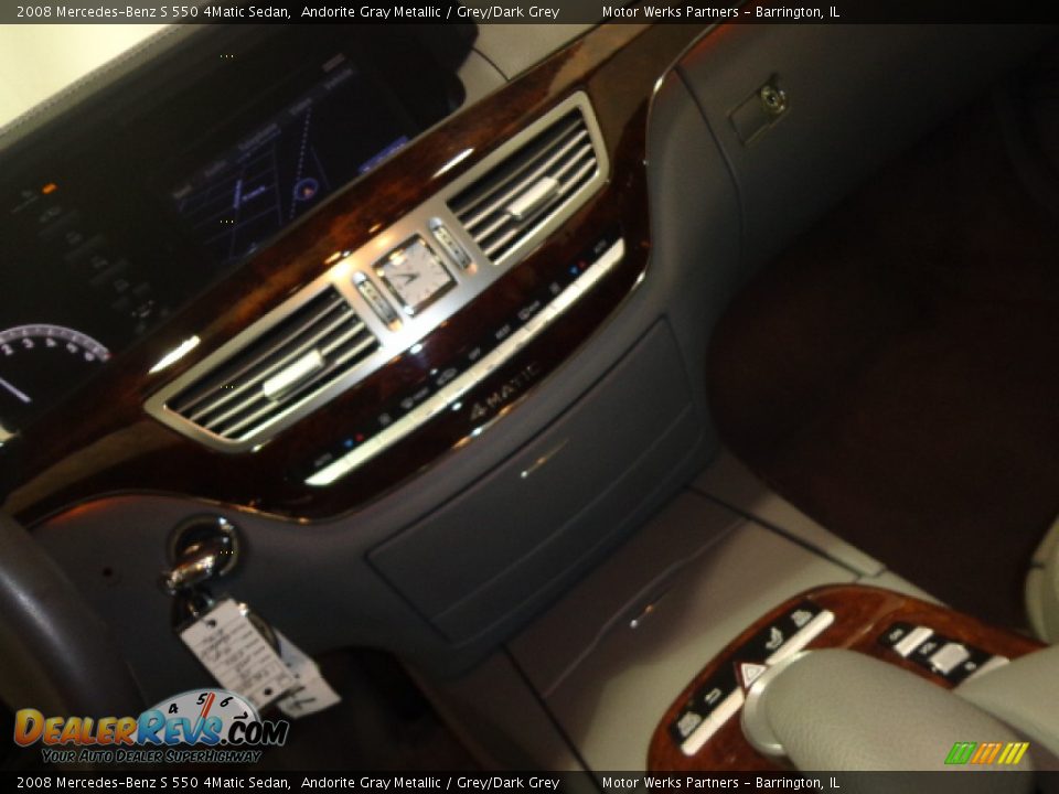 2008 Mercedes-Benz S 550 4Matic Sedan Andorite Gray Metallic / Grey/Dark Grey Photo #26