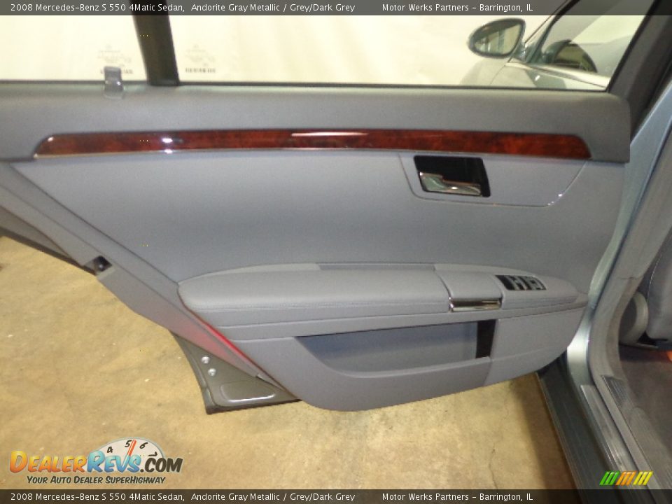 2008 Mercedes-Benz S 550 4Matic Sedan Andorite Gray Metallic / Grey/Dark Grey Photo #28