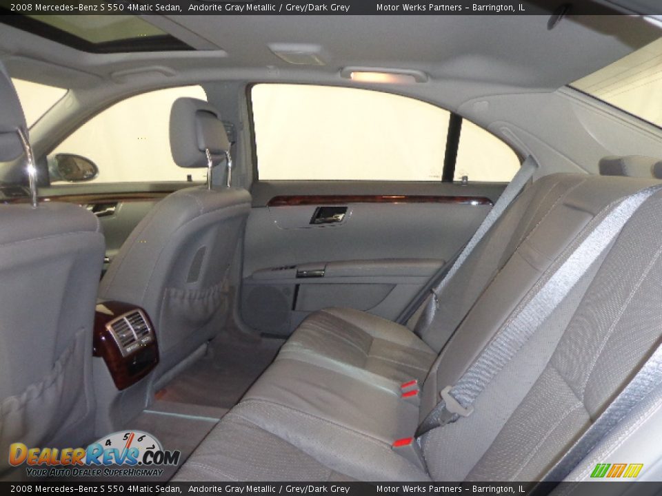 2008 Mercedes-Benz S 550 4Matic Sedan Andorite Gray Metallic / Grey/Dark Grey Photo #29