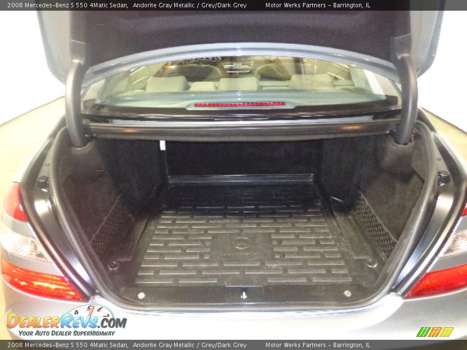 2008 Mercedes-Benz S 550 4Matic Sedan Andorite Gray Metallic / Grey/Dark Grey Photo #30