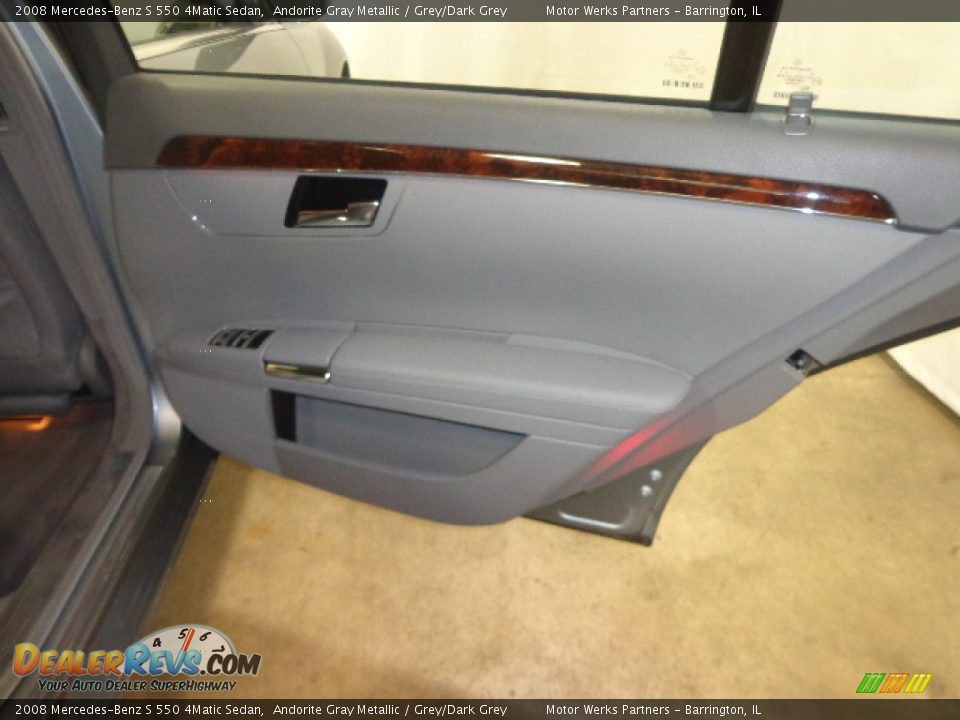 2008 Mercedes-Benz S 550 4Matic Sedan Andorite Gray Metallic / Grey/Dark Grey Photo #31
