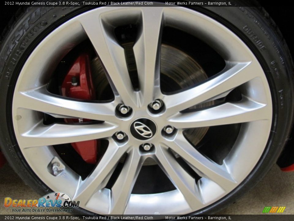 2012 Hyundai Genesis Coupe 3.8 R-Spec Tsukuba Red / Black Leather/Red Cloth Photo #16