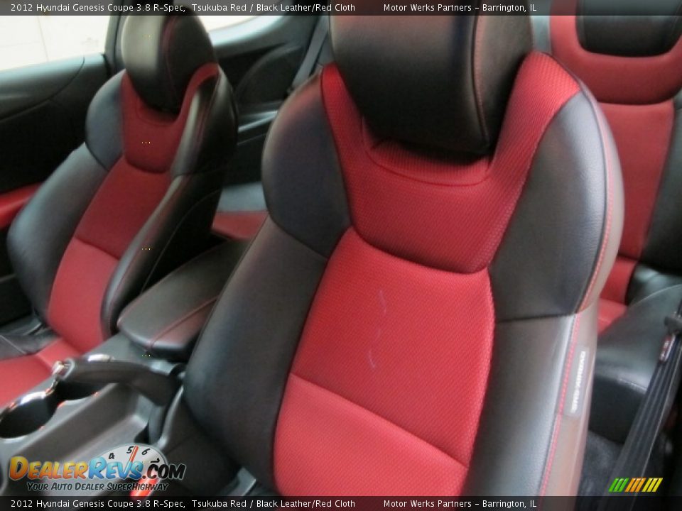 2012 Hyundai Genesis Coupe 3.8 R-Spec Tsukuba Red / Black Leather/Red Cloth Photo #18