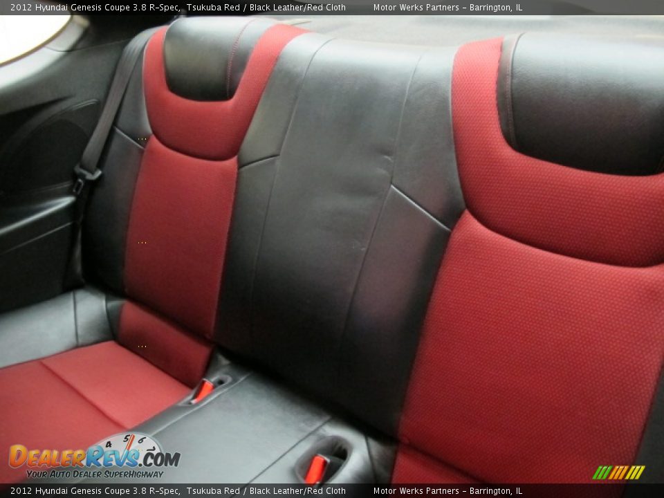 2012 Hyundai Genesis Coupe 3.8 R-Spec Tsukuba Red / Black Leather/Red Cloth Photo #19