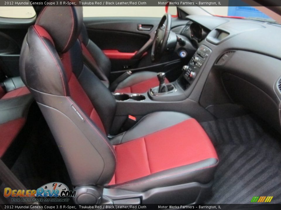 2012 Hyundai Genesis Coupe 3.8 R-Spec Tsukuba Red / Black Leather/Red Cloth Photo #21