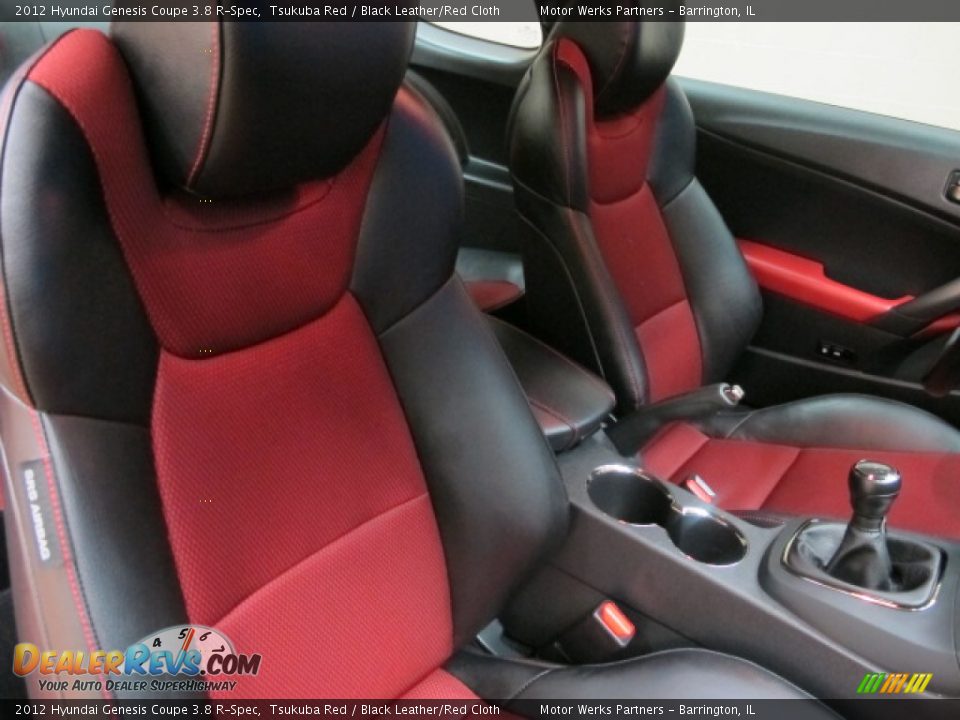 2012 Hyundai Genesis Coupe 3.8 R-Spec Tsukuba Red / Black Leather/Red Cloth Photo #22