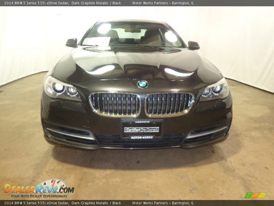 2014 BMW 5 Series 535i xDrive Sedan Dark Graphite Metallic / Black Photo #3