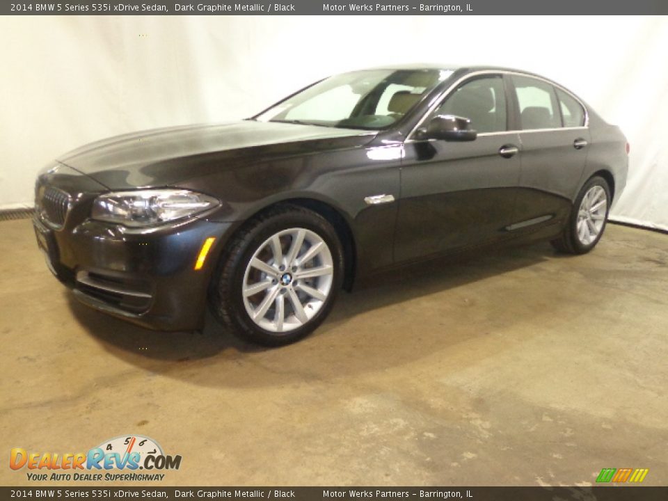 2014 BMW 5 Series 535i xDrive Sedan Dark Graphite Metallic / Black Photo #5