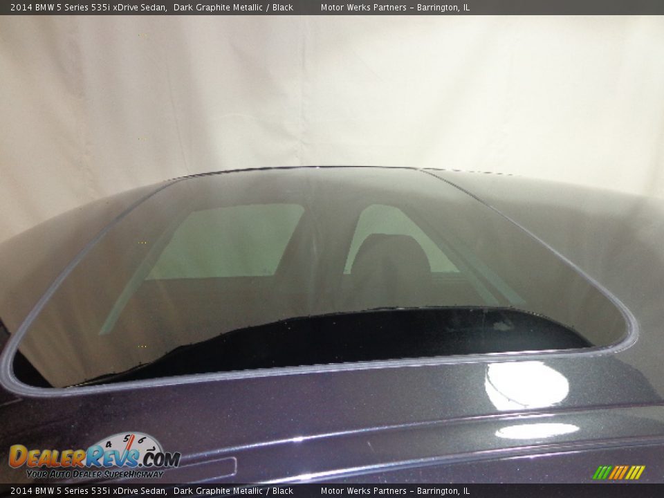 2014 BMW 5 Series 535i xDrive Sedan Dark Graphite Metallic / Black Photo #6