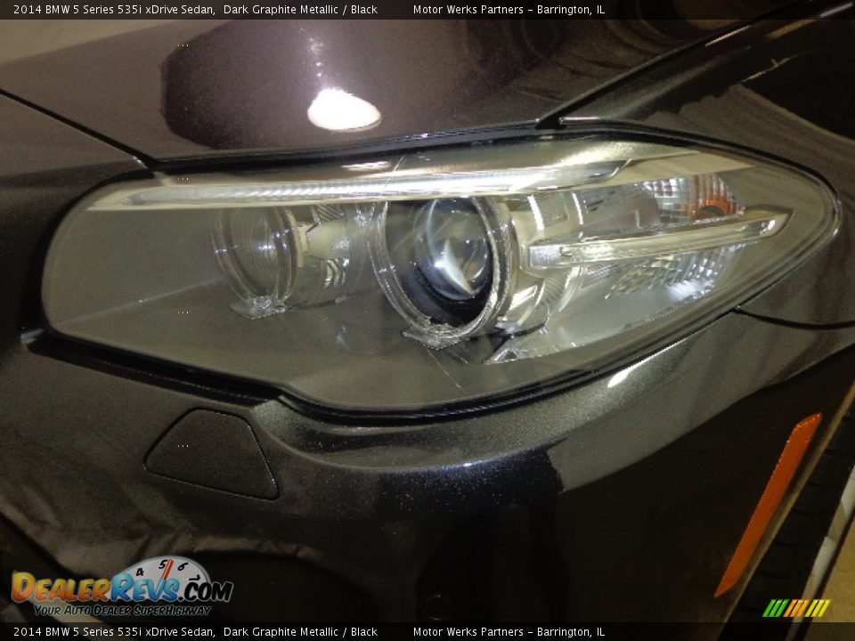 2014 BMW 5 Series 535i xDrive Sedan Dark Graphite Metallic / Black Photo #8