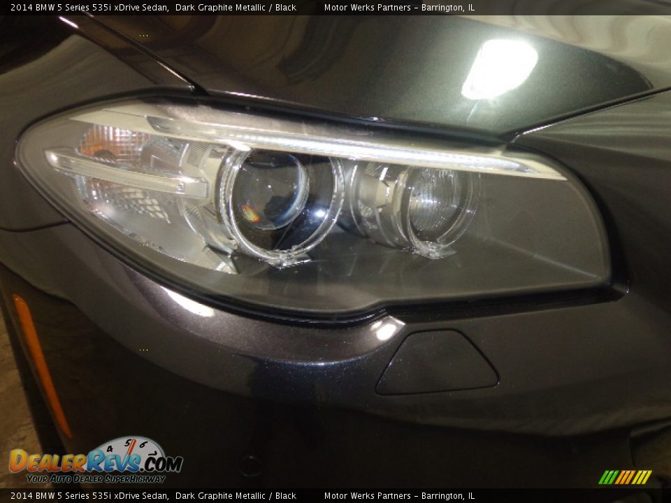2014 BMW 5 Series 535i xDrive Sedan Dark Graphite Metallic / Black Photo #9