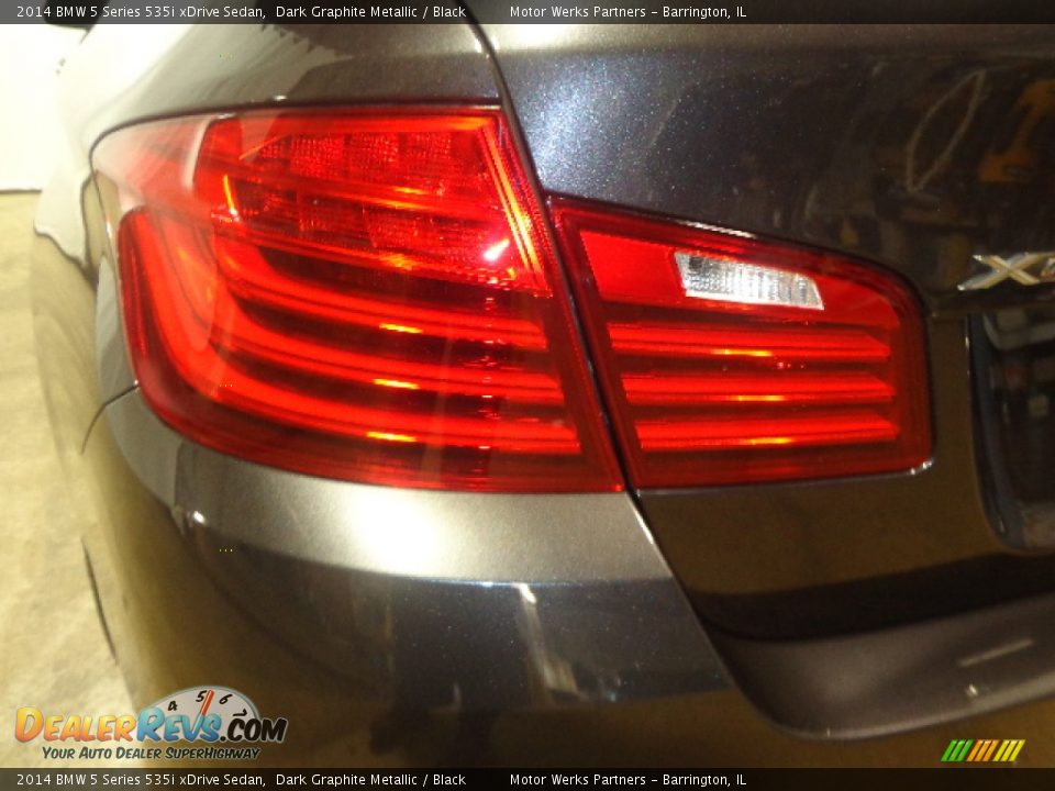 2014 BMW 5 Series 535i xDrive Sedan Dark Graphite Metallic / Black Photo #11
