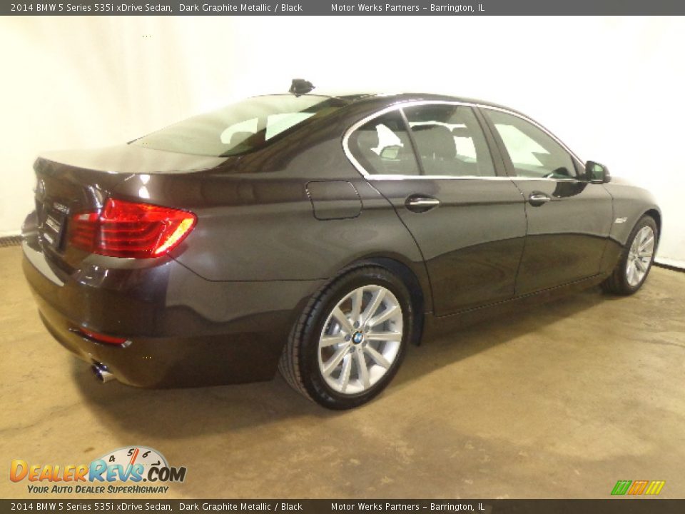 2014 BMW 5 Series 535i xDrive Sedan Dark Graphite Metallic / Black Photo #20