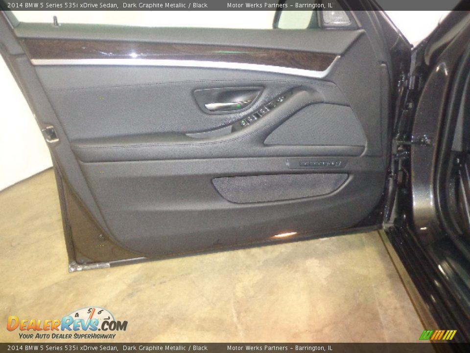 2014 BMW 5 Series 535i xDrive Sedan Dark Graphite Metallic / Black Photo #23