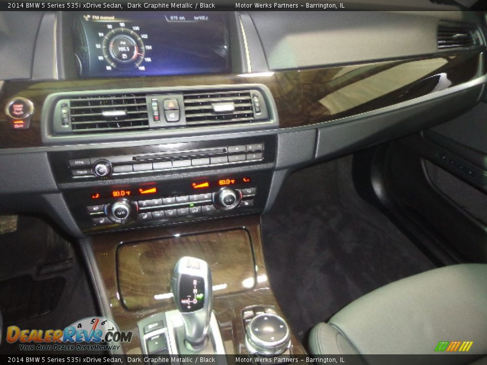 2014 BMW 5 Series 535i xDrive Sedan Dark Graphite Metallic / Black Photo #28