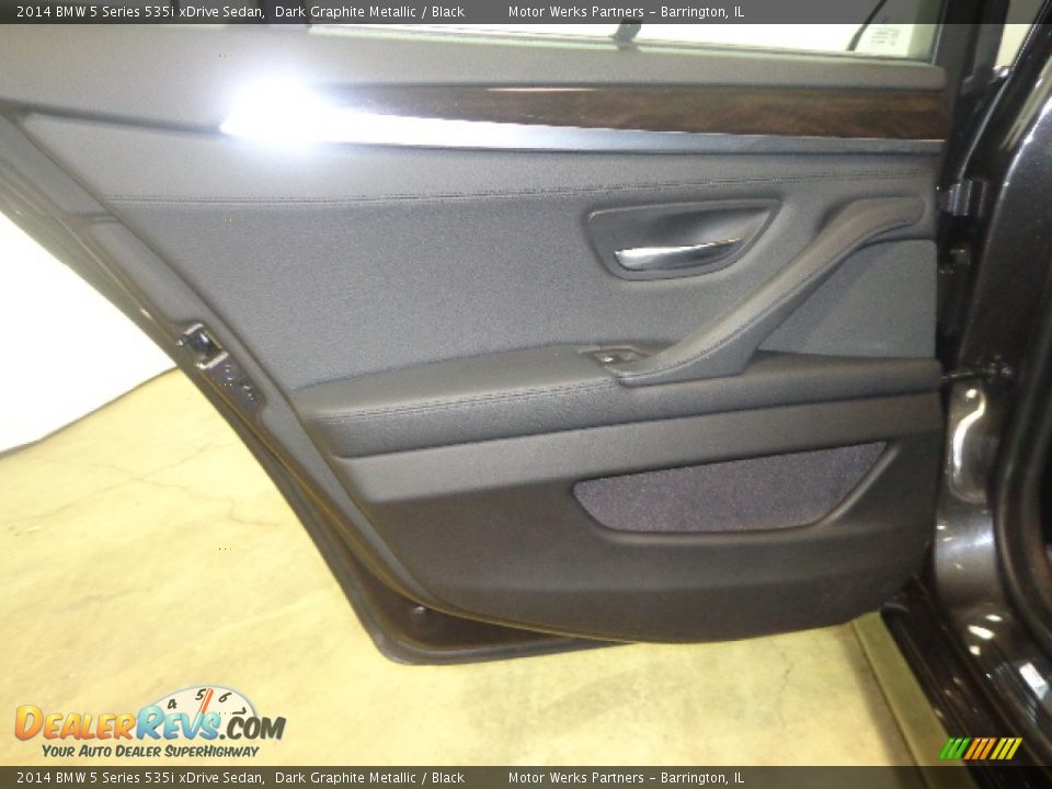 2014 BMW 5 Series 535i xDrive Sedan Dark Graphite Metallic / Black Photo #29