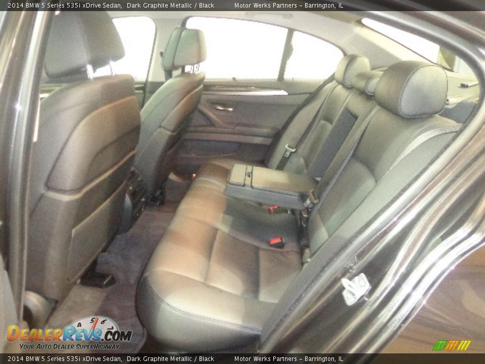 2014 BMW 5 Series 535i xDrive Sedan Dark Graphite Metallic / Black Photo #30